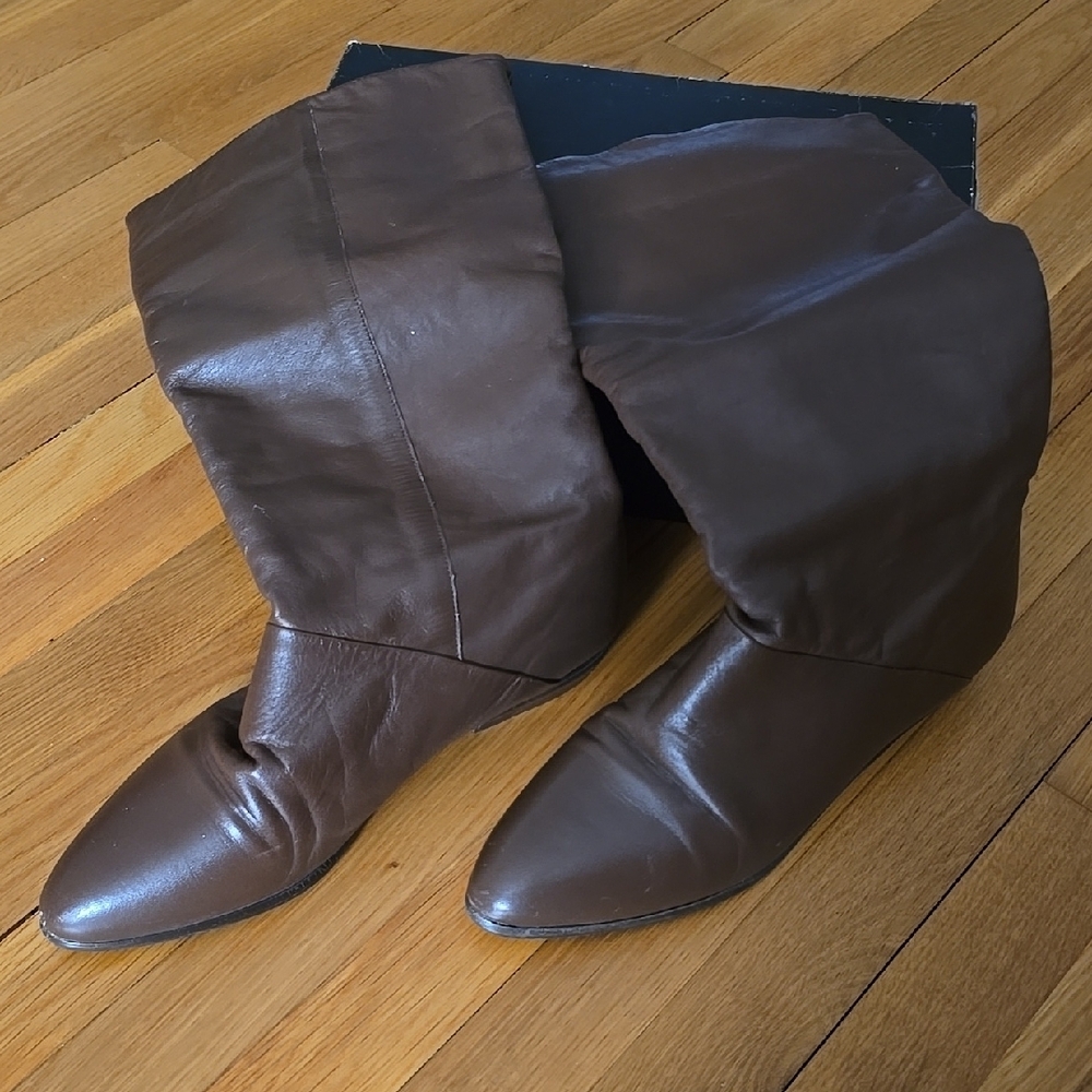 Brown Leather Women's Boots